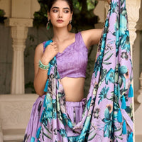Lehenga collection "Tussary" - Violet