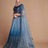Lehenga collection "SUBLIME" Bleu