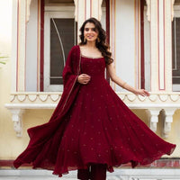 Anarkali Collection "Mugdha" - Rouge bordeaux