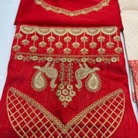 Lehenga collection "Khadidja" - Doré/rouge