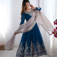 Robe "Ishika" - Bleu