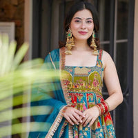 Anarkali Collection "Indira" - Bleu