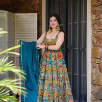 Anarkali Collection "Indira" - Bleu