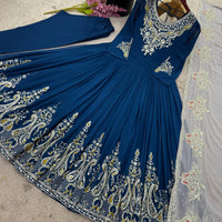 Robe "Ishika" - Bleu