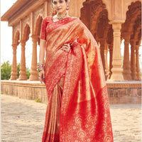 Sari "Shubharambh" - Rouge