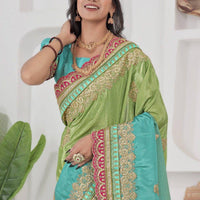 Sari "Livanee" - Vert