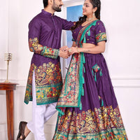 Combo "Radha&Krishna" - Violet