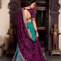 Lehenga collection "Yashoda" - Bleu