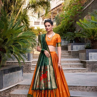Lehenga collection "Mirudha" - Orange