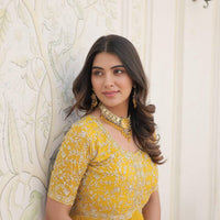 Anarkali/Robe Collection "Anarkali SWEETY 3" - Jaune