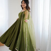 Anarkali Collection "SaÏda" - Vert