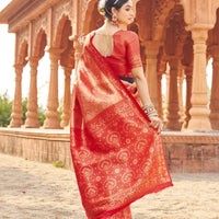 Sari "Shubharambh" - Rouge