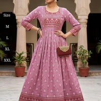 Robe tunique Collection "Mendhana" - Vieux rose