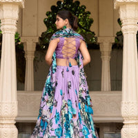 Lehenga collection "Tussary" - Violet