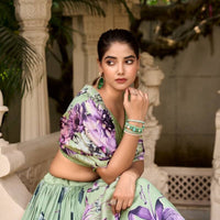 Lehenga collection "Tussary" - Vert