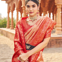 Sari "Shubharambh" - Rouge