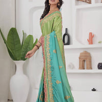 Sari "Livanee" - Vert