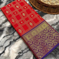 Sari collection "PRACHI" Rouge