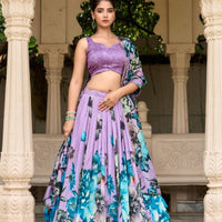 Lehenga collection "Tussary" - Violet