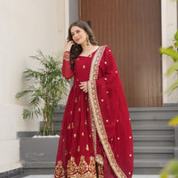 Anarkali Collection "Katalya" - Rouge bordeaux