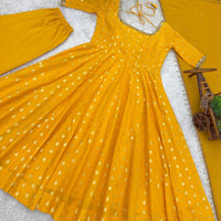 Anarkali "Anju" - Jaune Safran