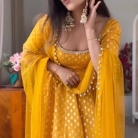 Anarkali "Anju" - Jaune Safran