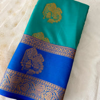 Sari "Devaguy" - Bleu turquoise