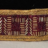 Ceinture sari bordeaux