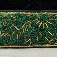 Ceinture sari vert motif 1