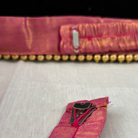 Ceinture sari rose doré motif 2