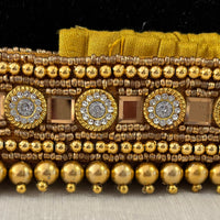 Ceinture sari doré design 1