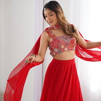 Lehenga collection "Roukmani" - Rouge