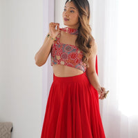 Lehenga collection "Roukmani" - Rouge