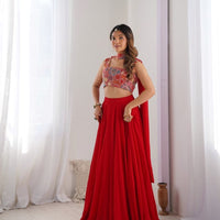 Lehenga collection "Roukmani" - Rouge
