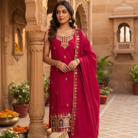 Punjabi "Amaya" - Rose fushia