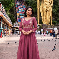 Anarkali/Robe Collection "Tina" - Rose