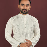 Kurta "Sharuk" - Blanc cassé