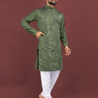 Kurta "Sharuk" - Vert olive