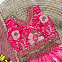 Lehenga Fille collection "Meera" - Rose