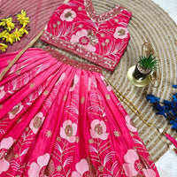 Lehenga Fille collection "Meera" - Rose