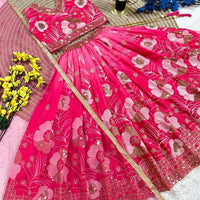 Lehenga Fille collection "Meera" - Rose