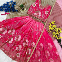 Lehenga Fille collection "Meera" - Rose