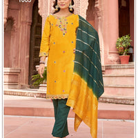 Punjabi "Tanya" - Jaune/vert