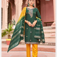 Punjabi "Tanya" - Vert/jaune