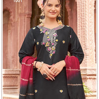 Punjabi "Tanya" - Noir/bordeaux
