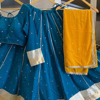 Lehenga Collection "Jumkhadi" - Bleu