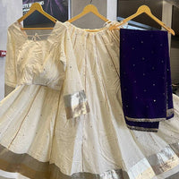 Lehenga Collection "Jumkhadi" - Blanc