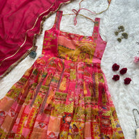 Anarkali Collection "Indira" - Rose