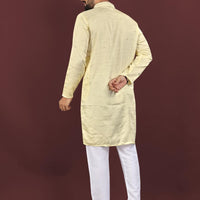 Kurta "Kumaran" - Jaune paille