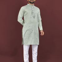 Kurta "Kumaran" - Vert d'eau